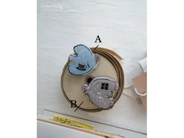 Kurukynki Acrylic Paper Clips - Bird
