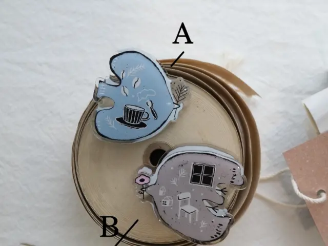 Kurukynki Acrylic Paper Clips - Bird