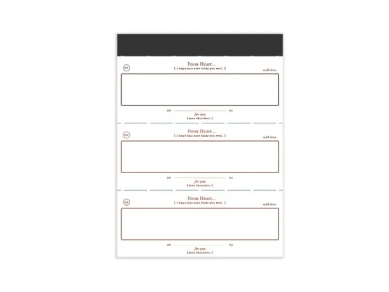 OURS Letterpress Book - From Heart