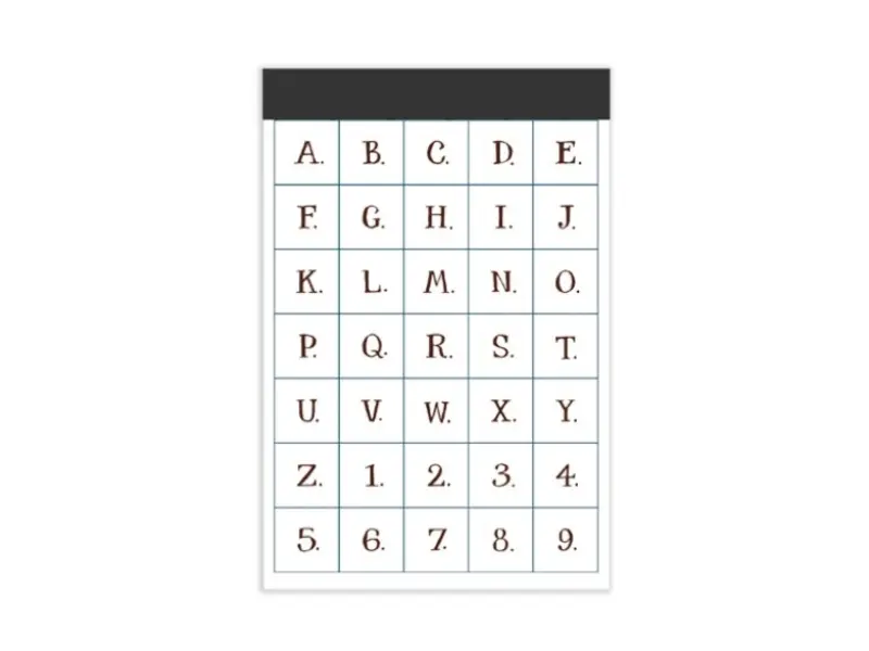 OURS Letterpress Book - Letters (No Frame)