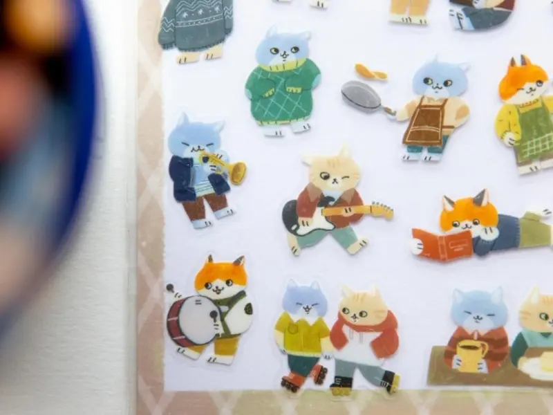 OURS Cats Gathering Sticker