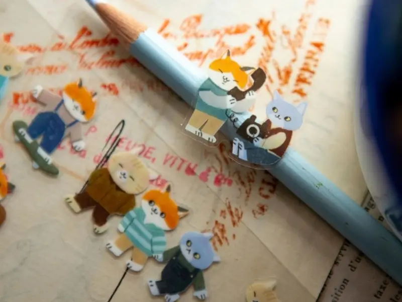 OURS Cats Gathering Sticker