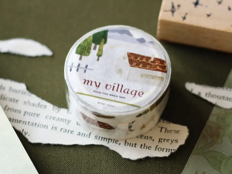Teayou Gold Foil Washi Tape - My Village