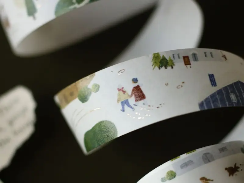 Teayou Gold Foil Washi Tape - My Village