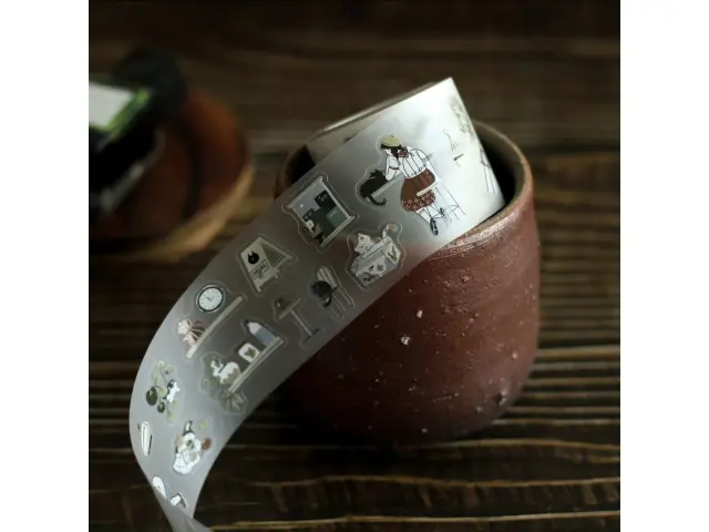 Teayou Kiss-Cut PET Tape - Neko Cafe