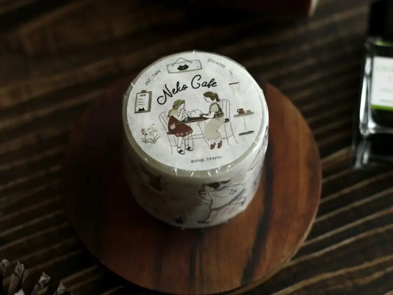 Teayou Kiss-Cut PET Tape - Neko Cafe