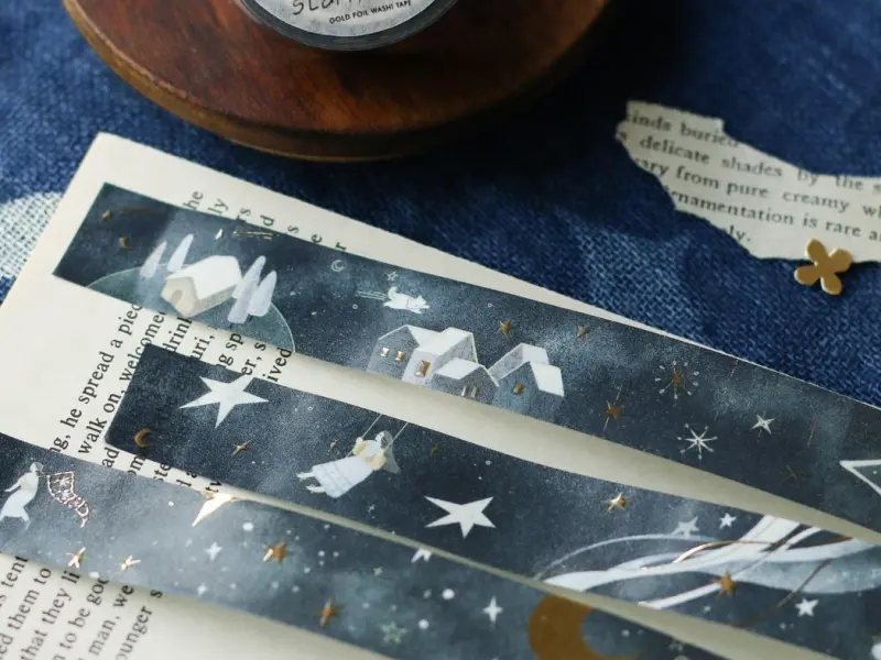 Teayou Gold Foil Washi Tape - Starry Night