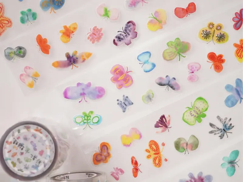 Wanle Studio Vol.8 Kiss-Cut PET Tape - Butterfly