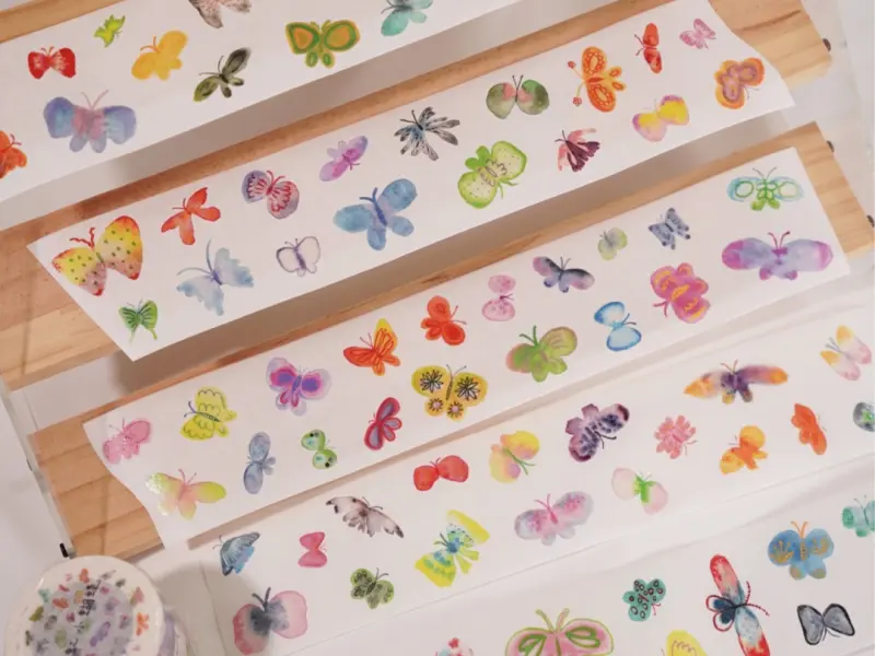 Wanle Studio Vol.8 Kiss-Cut PET Tape - Butterfly