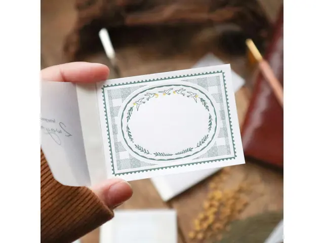 Keibunsha Two-Way Letterpress Pocket Memo - Hoshi And Tori