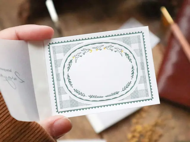 Keibunsha Two-Way Letterpress Pocket Memo - Hoshi And Tori