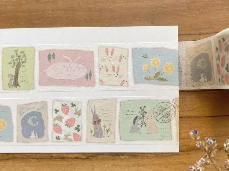 Merinomi Washi Tape - Rabbit Greeting