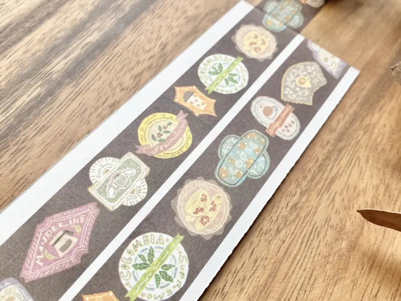 Merinomi Washi Tape - Coffee Label