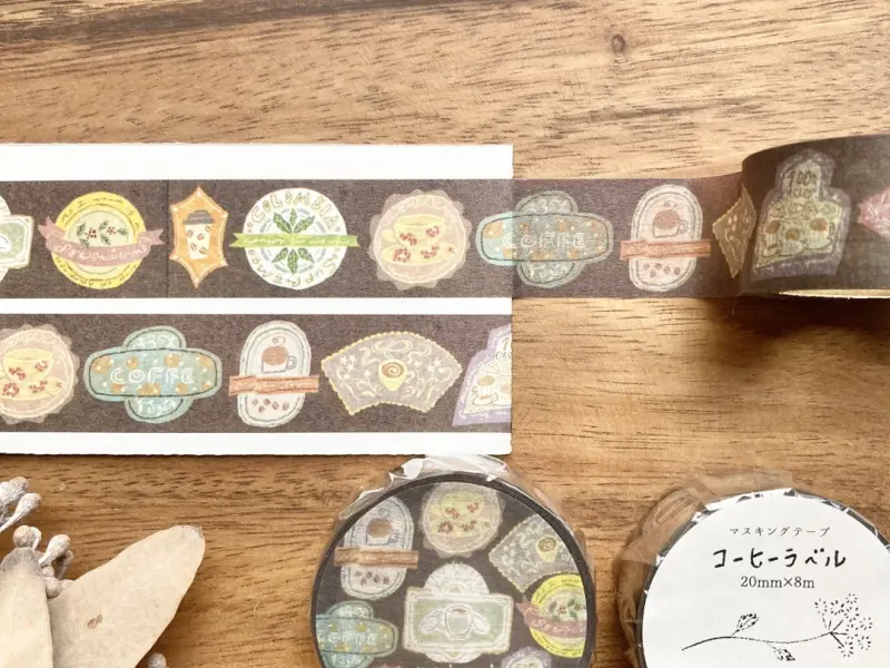 Merinomi Washi Tape - Coffee Label
