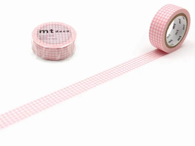 MT Deco Washi Tape - Grid Sakura