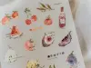 Meow Illustration Transfer Stickers - Picnic