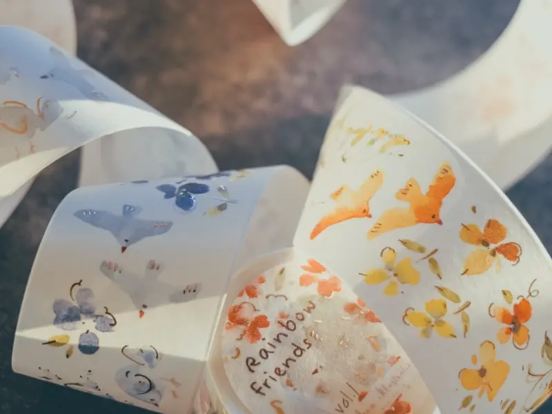 Meow Illustration Washi Tape - Rainbow Friends Vol.1