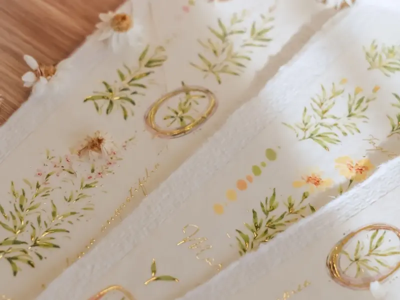 Meow Illustration Washi Tape A Year Of Blossom - Summer