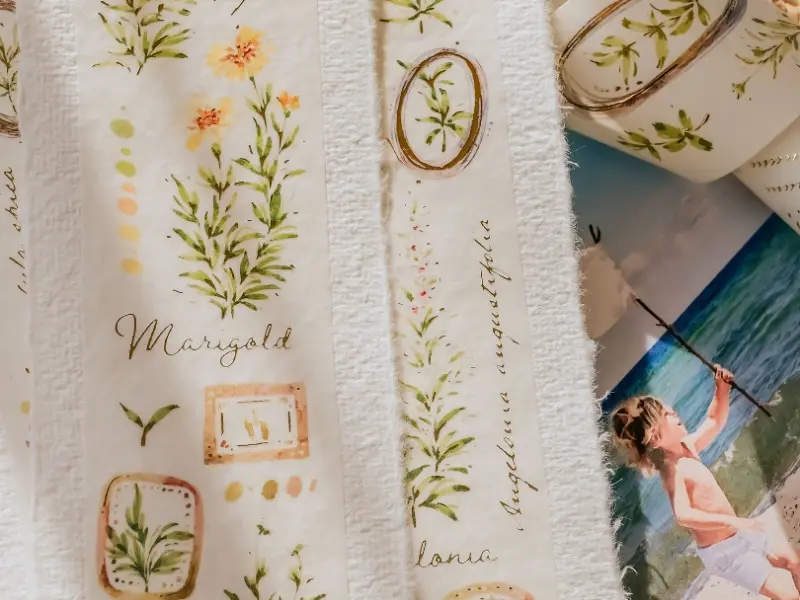 Meow Illustration Washi Tape A Year Of Blossom - Summer
