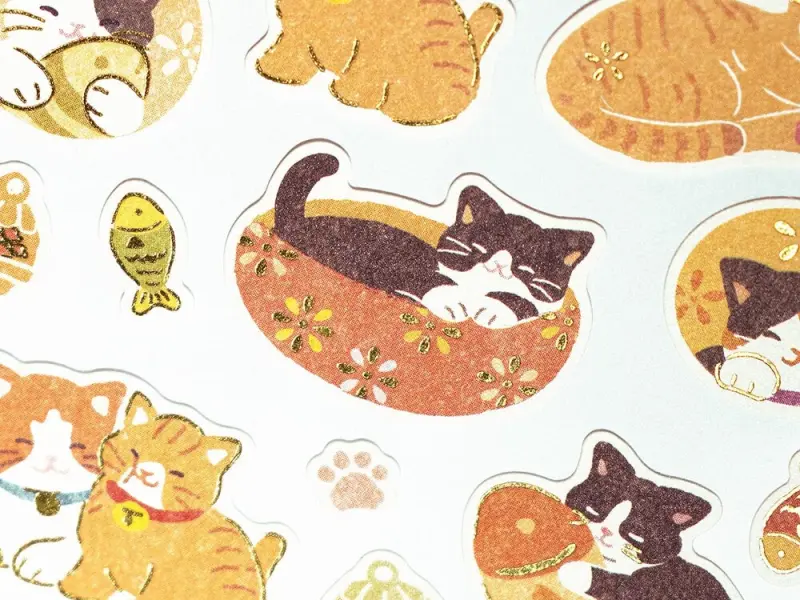 NB Co. Wanowa Paper Stickers - Japanese Cat