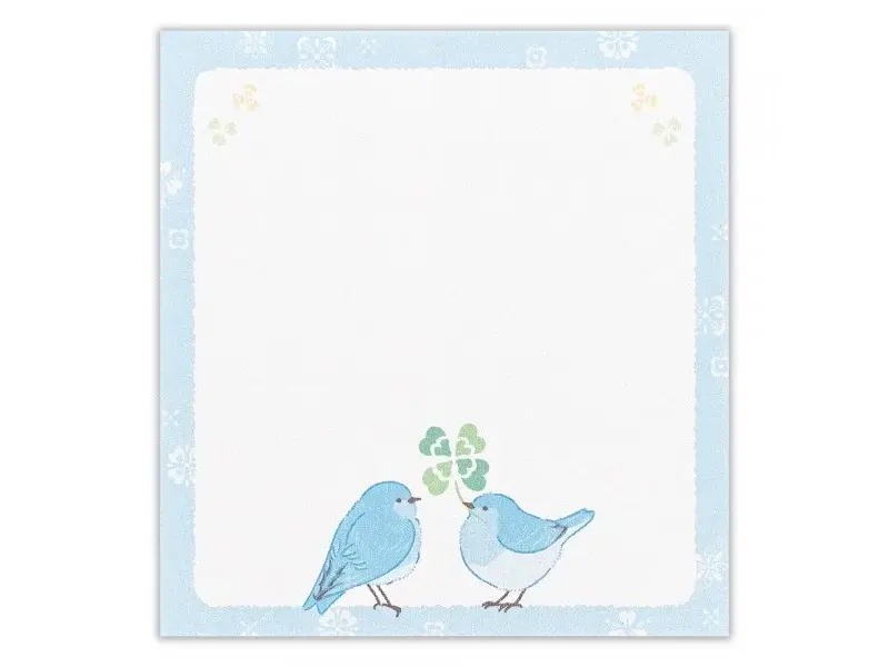 NB Co. Memo Pad Chirping - Blue Bird