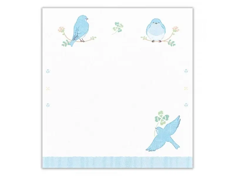 NB Co. Memo Pad Chirping - Blue Bird