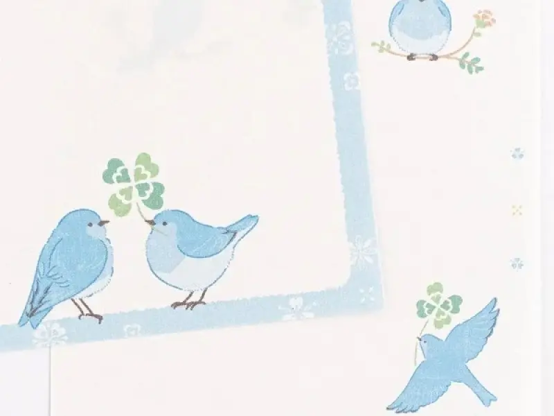 NB Co. Memo Pad Chirping - Blue Bird