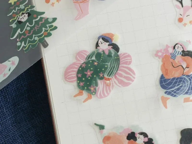 Teayou Kiss-Cut PET Tape - Winter Fairies