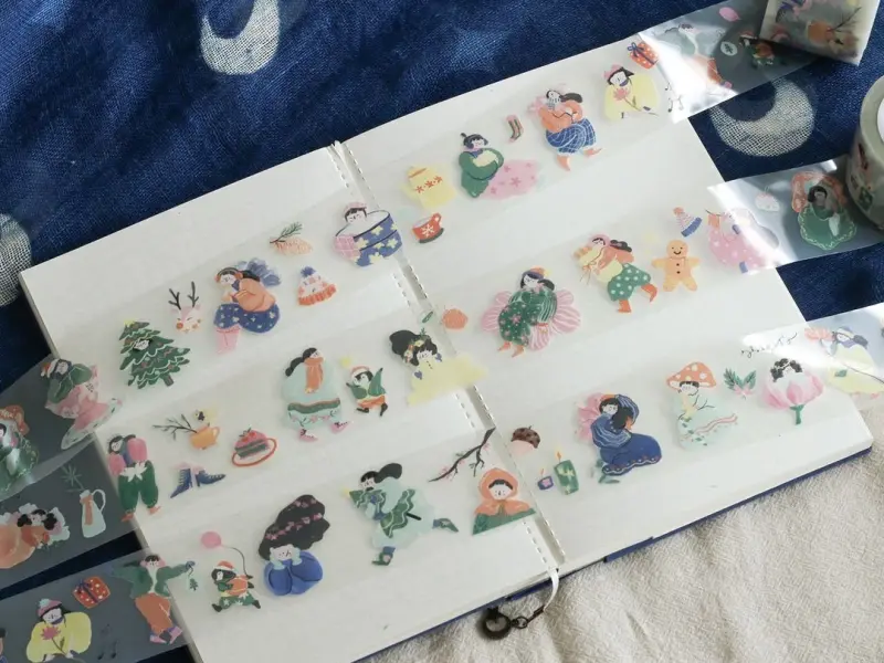 Teayou Kiss-Cut PET Tape - Winter Fairies