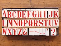 36 SUBLO Stamp Set BIG Alphabet