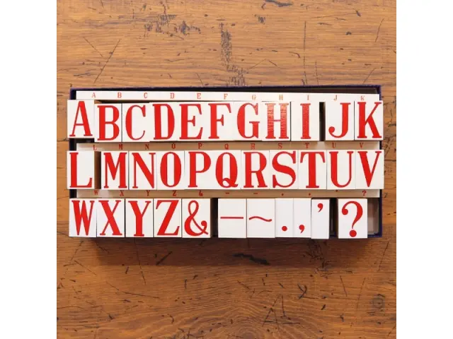 Pre-Order 36 SUBLO Stamp Set 22 x 30 mm - BIG Alphabet