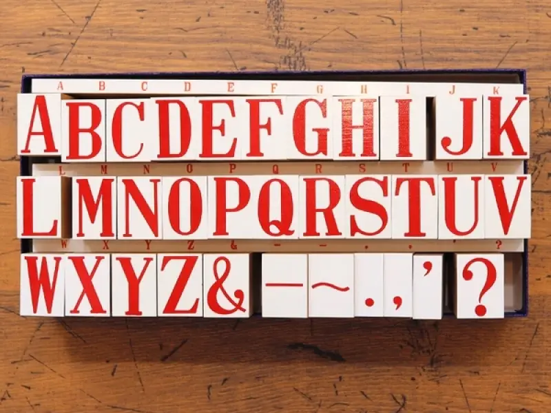 36 SUBLO Stamp Set BIG Alphabet