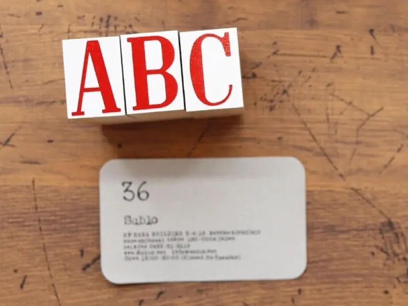 36 SUBLO Stamp Set BIG Alphabet