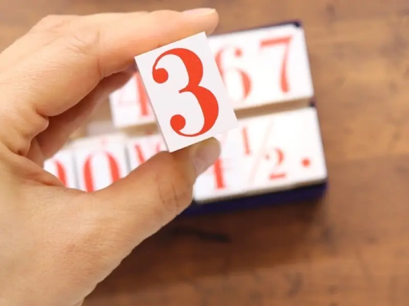 36 SUBLO Stamp Set BIG Numbers