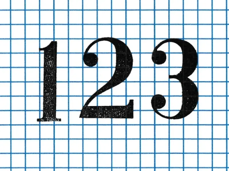 36 SUBLO Stamp Set BIG Numbers