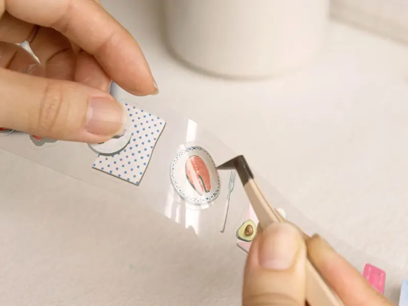 MU Sticker Tweezers Multifunctional Tool For Collage Making