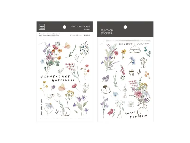 MU Print-On Transfer Stickers 250 - Flower Happiness