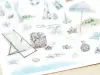 MU Print-On Transfer Stickers 252 - Beach Life