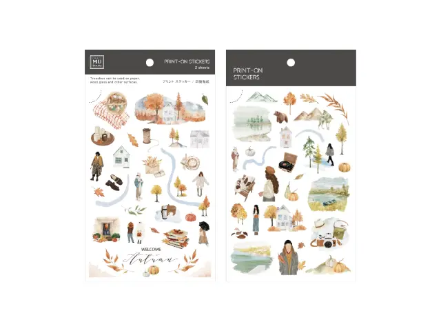 MU Print-On Transfer Stickers 255 - Welcome Autumn