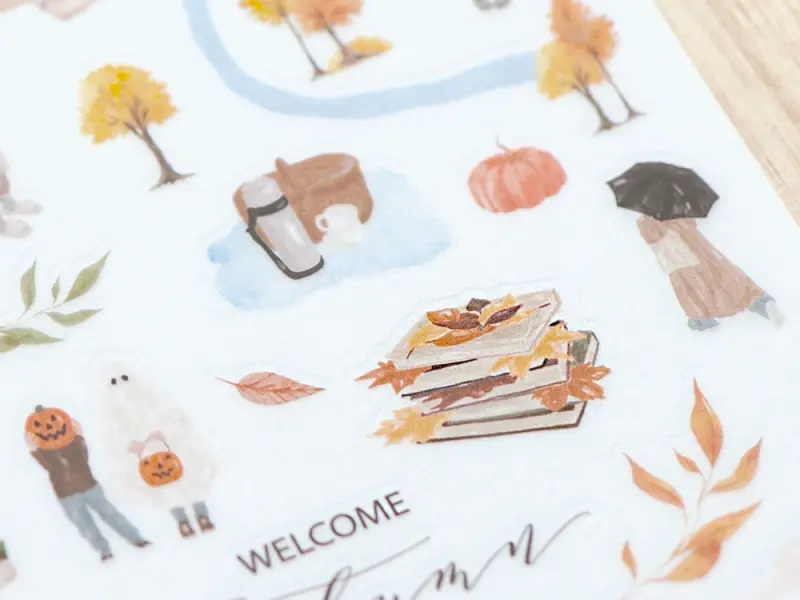 MU Print-On Transfer Stickers 255 - Welcome Autumn