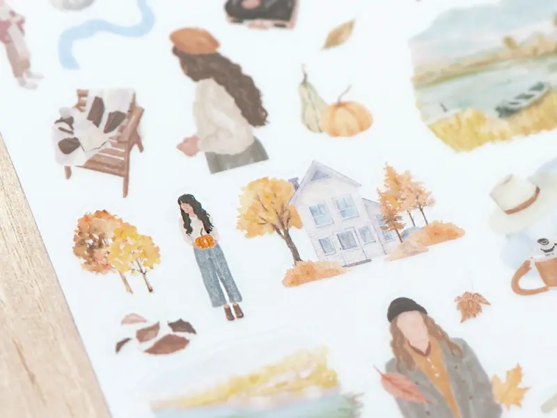 MU Print-On Transfer Stickers 255 - Welcome Autumn