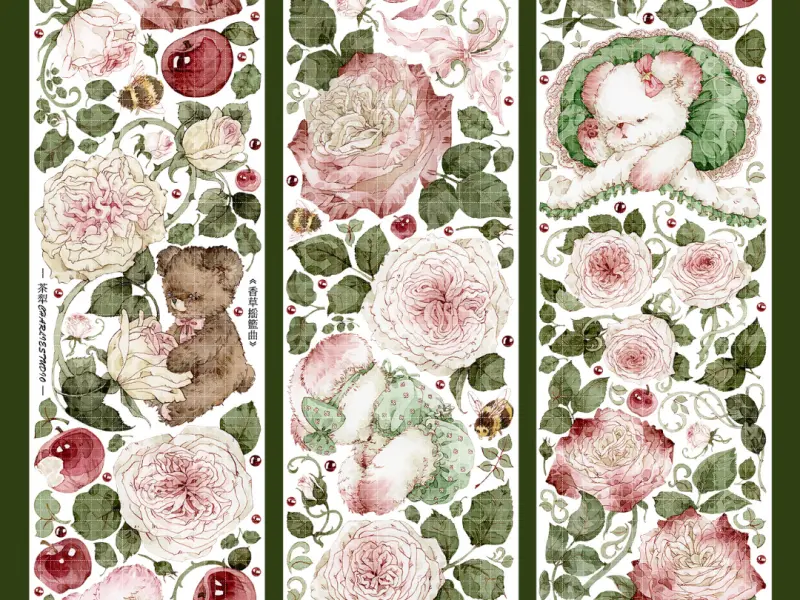 Charlie Washi Tape Sample - Vanilla Lullaby