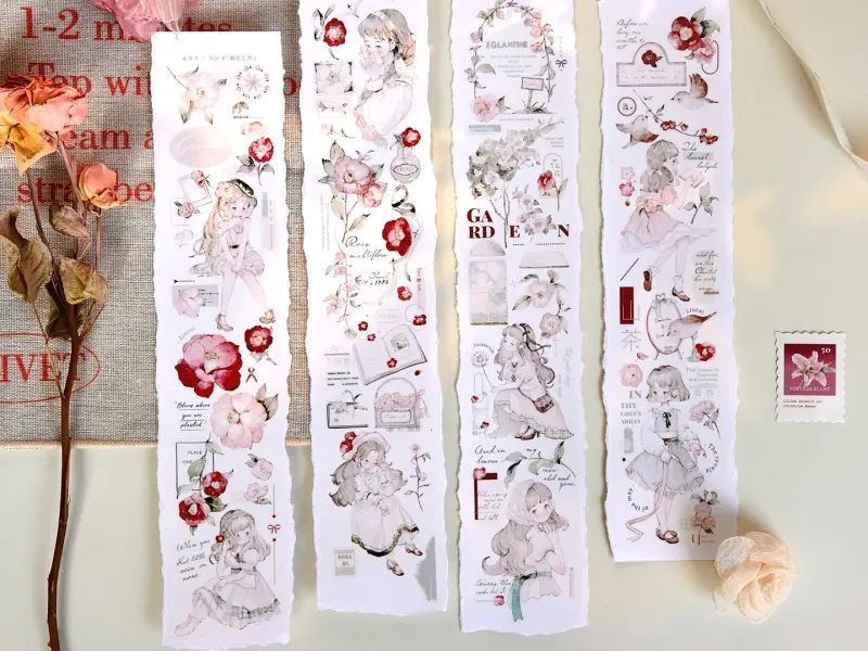 Freckles Tea Washi Tape Vol.4 - Wildflower Courtyard