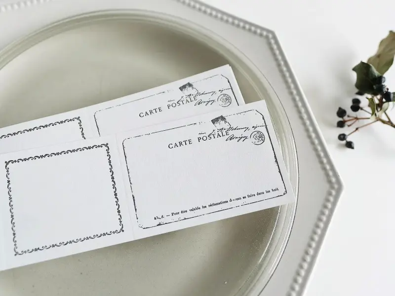 Yohaku Letterpress Memo Pad - Letter Black