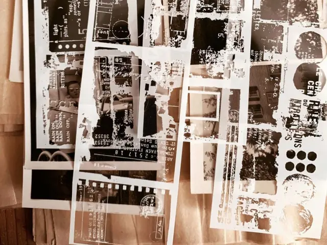 Plus Minus Clear PET Tape White Ink - Film Noir 04