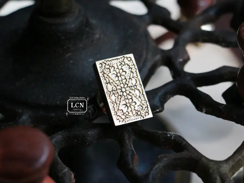 LCN Wax Seal Stamp Embroidery Pattern - Rectangle