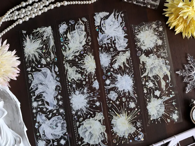 My Heart Studio PET Tape Sample - Fireworks Fish