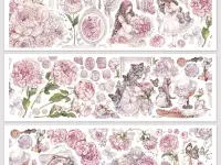 Lion Studio PET Tape Sample - Peony