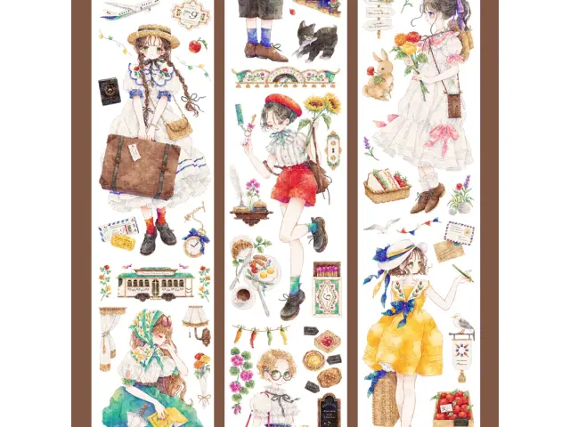 Shine PET Tape Sample - Travel Chapter