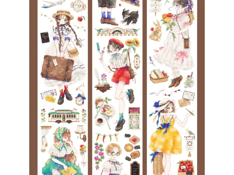 Shine PET Tape Sample - Travel Chapter